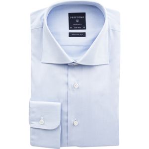 Overhemd Profuomo blauw strijkvrij regular fit