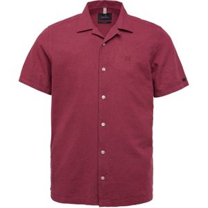 Vanguard overhemd korte mouw bordeaux rood