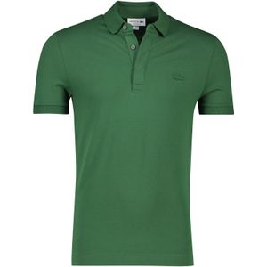 katoenen Lacoste polo normale fit groen