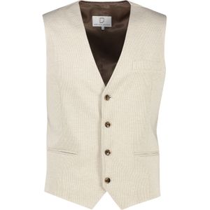 Beige Born With Appetite gilet geprint normale fit