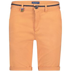 katoenen A Fish Named Fred korte broek effen oranje slim fit