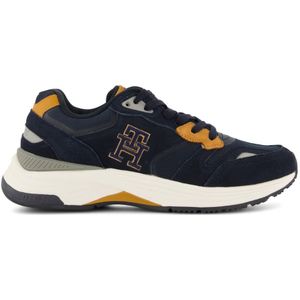 Tommy Hilfiger sneakers geprint leer blauw