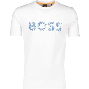 Katoenen Boss Orange t-shirt wit normale fit