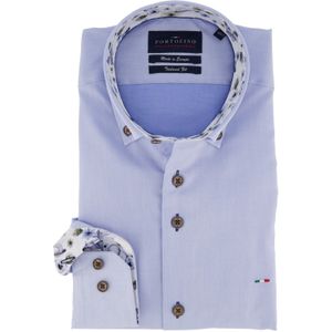 Portofino mouwlengte 7 overhemd Tailored Fit blauw