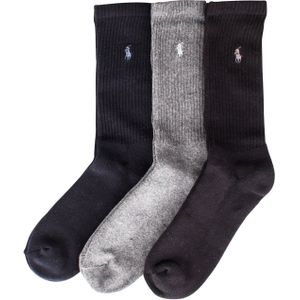 Ralph Lauren sokken 3-pack blauw/grijs/zwart