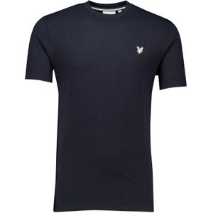 Lyle&Scott t-shirt ronde hals zwart effen