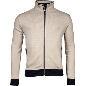 Baileys vest effen beige rits katoen