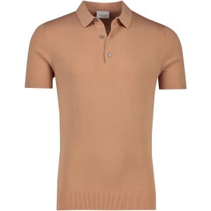 Profuomo polo korte mouwen normale fit oranje effen katoen