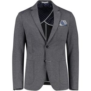 Blue Industry colbert mix & match grijs effen slim fit opgestikte zakken