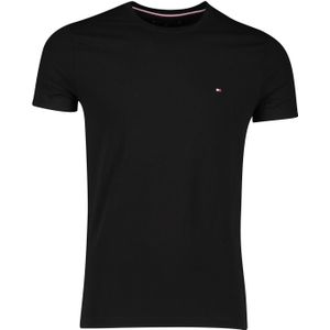 Tommy Hilfiger Slim Fit T-shirt met Logo Zwart