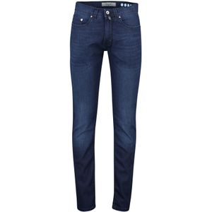 katoenen Pierre Cardin jeans donkerblauw normale fit