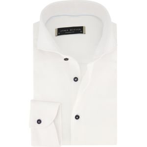 John Miller wit katoen overhemd mouwlengte 7 normale fit