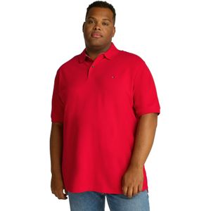 Tommy Hilfiger - Big&Tall Poloshirt - Rood - Katoenmix