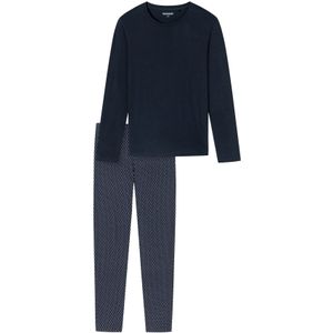 Donkerblauwe Schiesser pyjama set