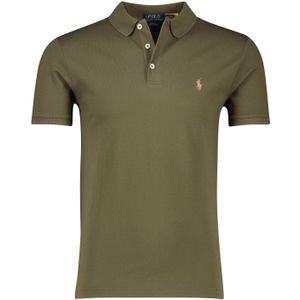 Polo Ralph Lauren polo Slim Fit Stretch Mesh groen effen katoen