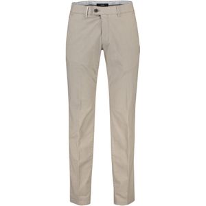 Eurex regular fit katoenen broek beige effen