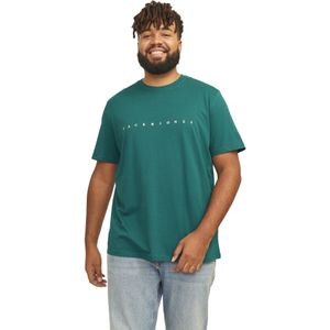 katoenen Jack&Jones T-shirt turquoise effen Big&Tall