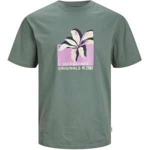 Jack & Jones Plus Size t-shirt korte mouw met opdruk groen