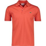 Lacoste polo oranje effen katoen Classic Fit