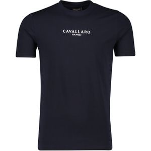 Cavallaro t-shirt donkerblauw effen