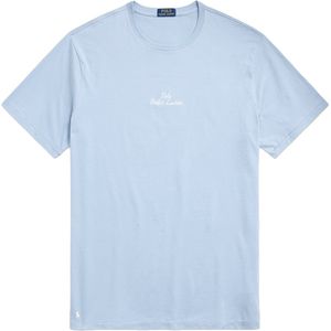 katoenen Polo Ralph Lauren t-shirt lichtblauw Big & Tall