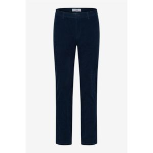 katoenen broek Brax effen donkerblauw normale fit