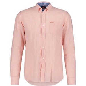 New Zealand overhemd normale fit roze effen katoen