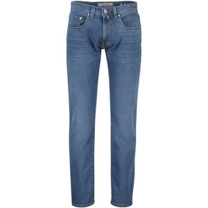 Pierre Cardin 5-pocket blauw effen Lyon