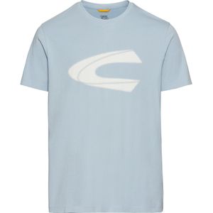 Camel Active T-shirts lichtblauw met opdruk korte mouw