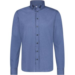 State of Art overhemd regular fit blauw gemeleerd