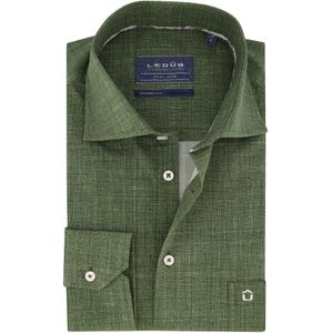 Modern fit overhemd Ledub groen