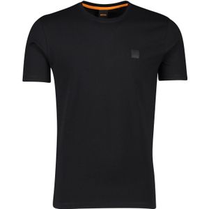 Katoenen Boss Orange t-shirt Tales zwart normale fit