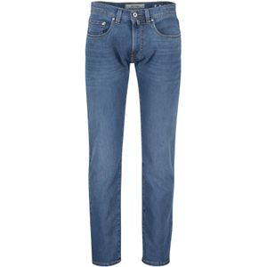 Pierre Cardin 5-pocket jeans Lyon blauw effen denim