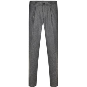 Profuomo - Flanel Chino - Antraciet - 59% Scheerwol, 39% Polyester, 2% Elastaan
