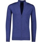Portofino extra long vest wol blauw