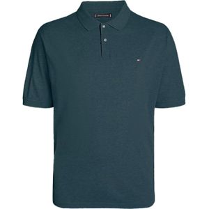 Tommy Hilfiger - Polo - Blauw - Katoen - Normale Fit