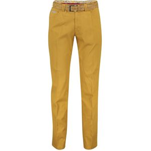 Meyer pantalon geel bruin Dublin met riem