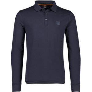 Hugo Boss polo lange mouw donkerblauw