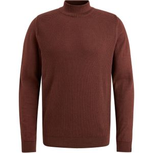 Trui Vanguard roest effen turtleneck