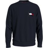 Sweater Tommy Hilfiger Big & Tall navy met vlag