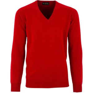 Alan Paine trui red Hampshire classic fit lamswol