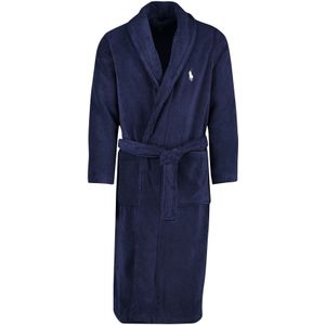 Katoenen Polo Ralph Lauren badjas donkerblauw