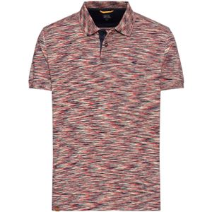 Camel Active polo wijde fit rood geprint
