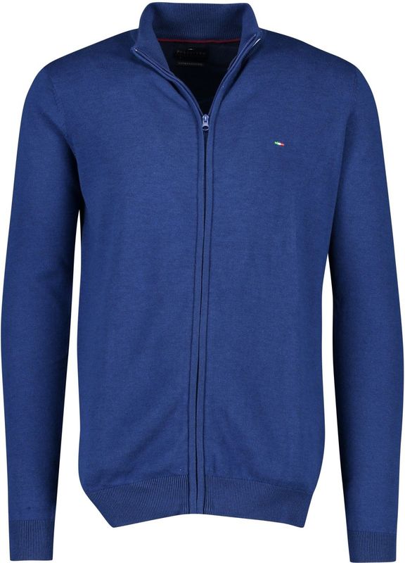Extra lange mouwen vest Portofino blauw