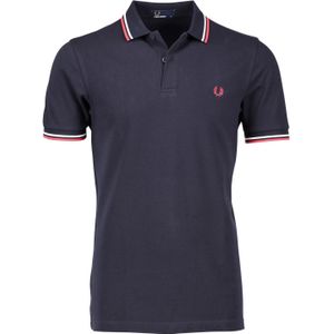 Donkerblauwe polo Fred Perry met logo