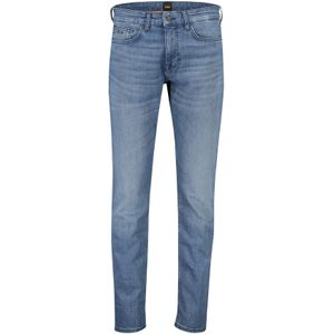 Katoenen BOSS jeans blauw slim fit Delaware