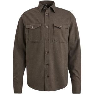 Vanguard overshirt bruin gemêleerd dubbele borstzak