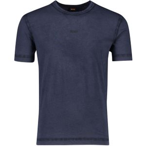 Katoenen Boss Orange t-shirts donkerblauw normale fit