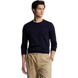 Ralph Lauren sweater navy Slim Fit ronde hals