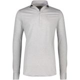 Poloshirt John Miller extra lange mouw lichtgrijs